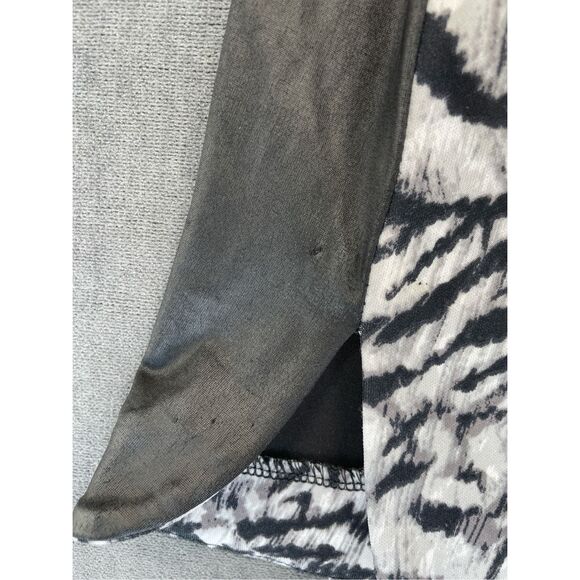 Zebra Print Bodycon Dress Kardashian Kollection Women M Black White Bold Glam - Picture 6 of 14